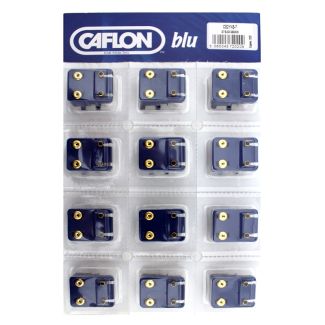 Caflon Blu Regular Gold Black Cabochon Studs