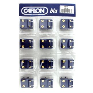 Caflon Blue Regular Gold Heart Shaped Studs