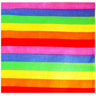 Striped Rainbow Bandana