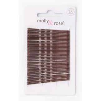 Brown 45mm Kirby Hair Grips - Pack of 36