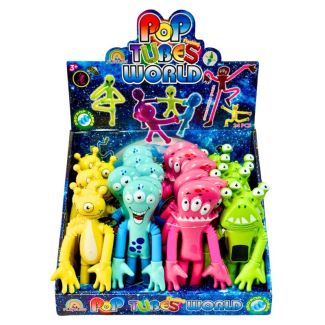 360° Pop Tubes Flashing Monster Toys - Assorted