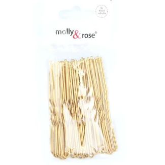 36pcs Gold Waved Hair Pins for Blonde Hair - 50mm