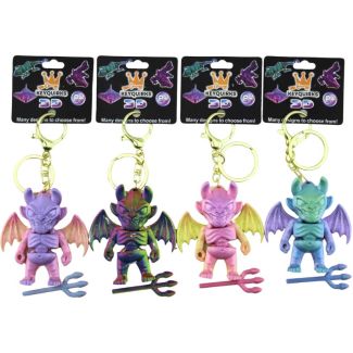 3D Printed Keyring - Monster Design (12cm) Assorted Colours