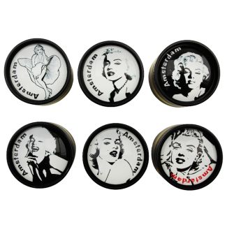 Wholesale 4-Part Metal Handmuller "Amsterdam" Design - Assorted 