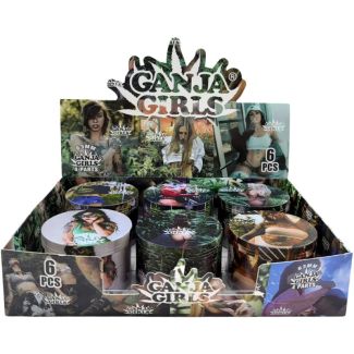 4-Part Leaf Girls Design Metal Handmuller - Assorted ( 6.3X 4.2cm)