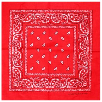 Paisley Bandanas - Red