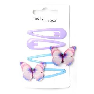 4pcs Butterfly & Plain Epoxy Sleepies - Assorted - 5cm
