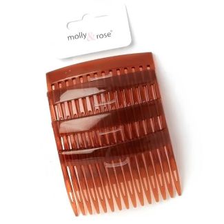 Wholesale Pack Of 4 Side Hair Combs - 7cm(Tort)