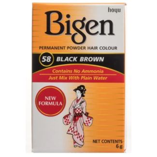 Wholesale Bigen Permanent Powder Hair Colour - Black Brown (58)