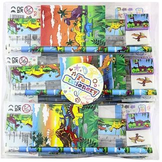 5pc Kids Dinosaur Stationery Sets - Assorted