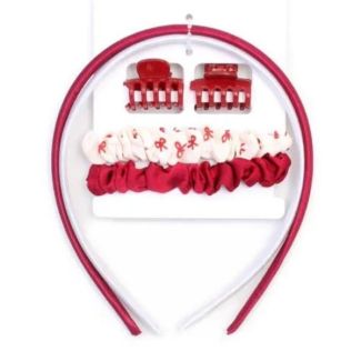 6pcs Aliceband, Mini Clamps and Scrunchies Set – Assorted