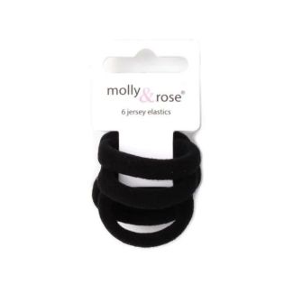 Wholesale Molly & Rose Black small size jersey fabric ponios Elastics-3cm