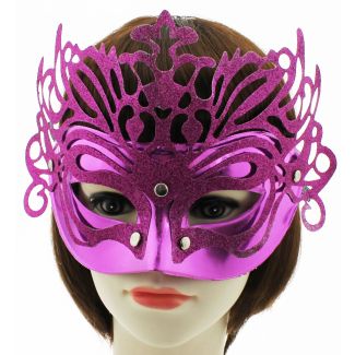 Glitter Face Mask Dark Pink