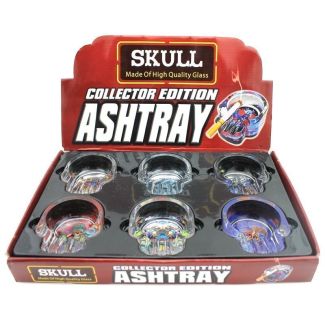 Skull Design Glass Ashtrays - Collector Edition