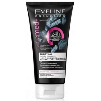 Eveline Purifying Facial Wash Gel with Activated Carbon