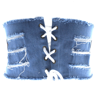 Denim Corset Belt - Bue