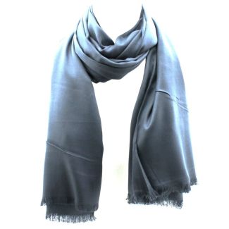 Ladies' Pashmina Scarves With tassels  - Dark Grey