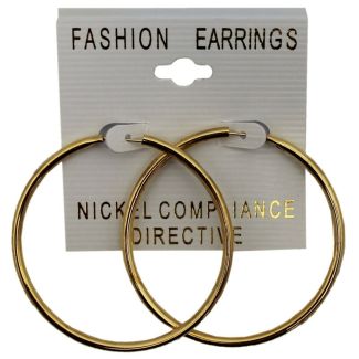 Gold Small Hoop Earrings - 4cm