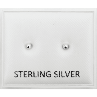 Sterling Silver Ball Studs - 1.5mm