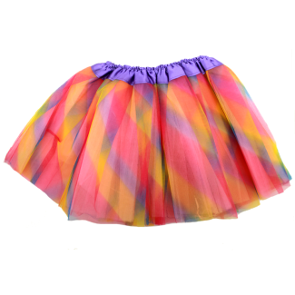 Children's Rainbow Net Tutu skirt