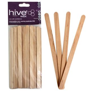 Hive of Beauty - Disposable Mini Waxing Spatulas (15cm x 1cm)