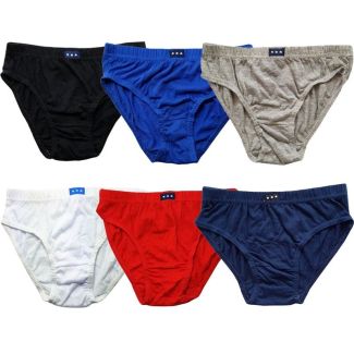 Boys Cotton Briefs - Assorted Colours & Sizes