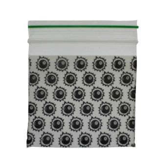 Wholesale Grip Sealed Printed Resealable Bags - 8 Ball Design (50mm x 50mm)