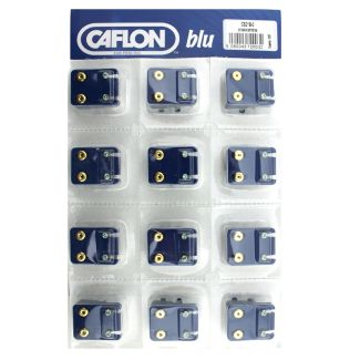 Caflon Blu Regular March Gold Aquamarine Birthstone Studs