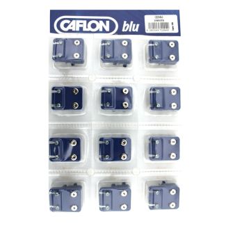 Caflon Blu Regular March White Stainless Aquamarine Birthstone Studs