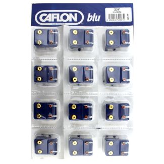 Caflon Blu Regular Gold July Ruby Birthstone Studs