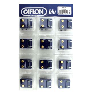 Caflon Blu December Gold Blue Zircon Birthstone Studs