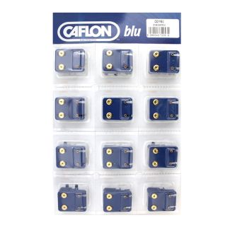 Caflon Blu Mini February Gold Amethyst Birthstone Studs