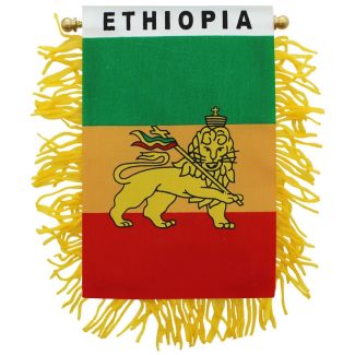 Wholesale Ethiopia Mini Banner Flag - 10cm x 13cm