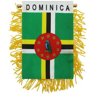 Wholesale Dominica Mini Banner Flag - 10cm x 13cm