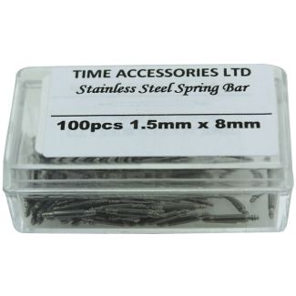Stainless Steel Spring Bars (1.5mm/8mm) Wholesale