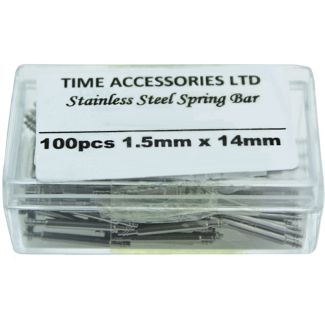Stainless Steel Spring Bars (1.5mm/14mm) Wholesale