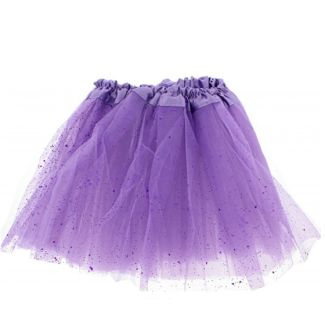 Wholesale Lilac Glitter & Sequin Children's 3-Layer Tutu Skirt