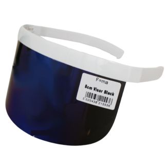 Adults 8cm Visor - Black/Blue 