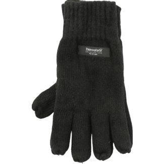 Ladies Thinsulate Knitted Gloves - Black