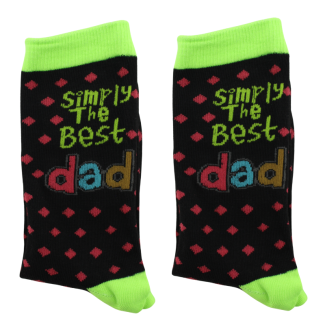 	 Simply The Best "Dad" Design Socks