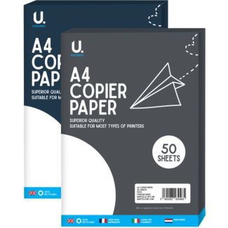 U. Stationery A4 Copier Paper - Assorted (50 Sheets)