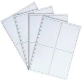 A4 Laser Address Labels – 4 Labels Per Sheet (105 x 150mm), Pack of 100 Sheets