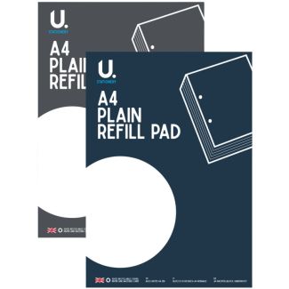 U. Stationery A4 Plain Refill Pad - Assorted (50 Sheets)