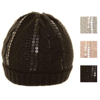 Ladies Ladies Sequin Ski Hat - Assorted colours