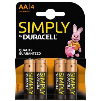 4pcs Duracell Alkaline Batteries - AA 