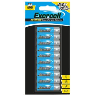Exercell AA Extra Heavy Duty Batteries (pack of 10) 