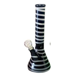 Spiral Design Glass Waterpipe (30cm) - Assorted Colours