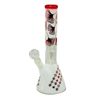 Percolator Assorted Pattern Design Glass Waterpipe (30cm) - Assorted Colours