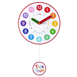 Wholesale Acctim Matilda Pendulum Kids Time Teaching Wall Clock