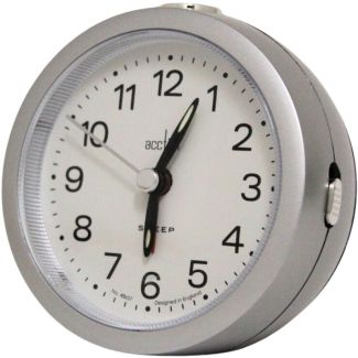 Acctim Elana Sweep Alarm Clock - Silver
